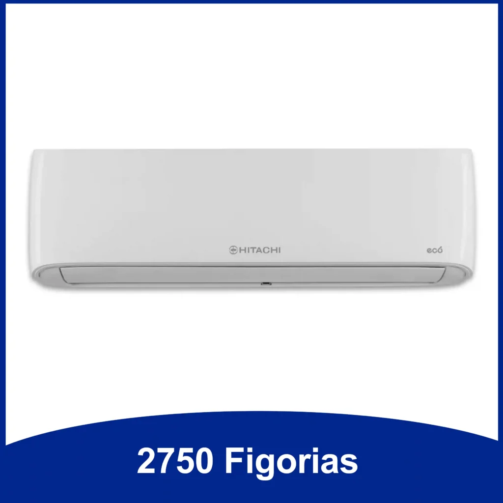 Aire acondicionado de 2750 frigorías eficiente para espacios pequeños y medianos.